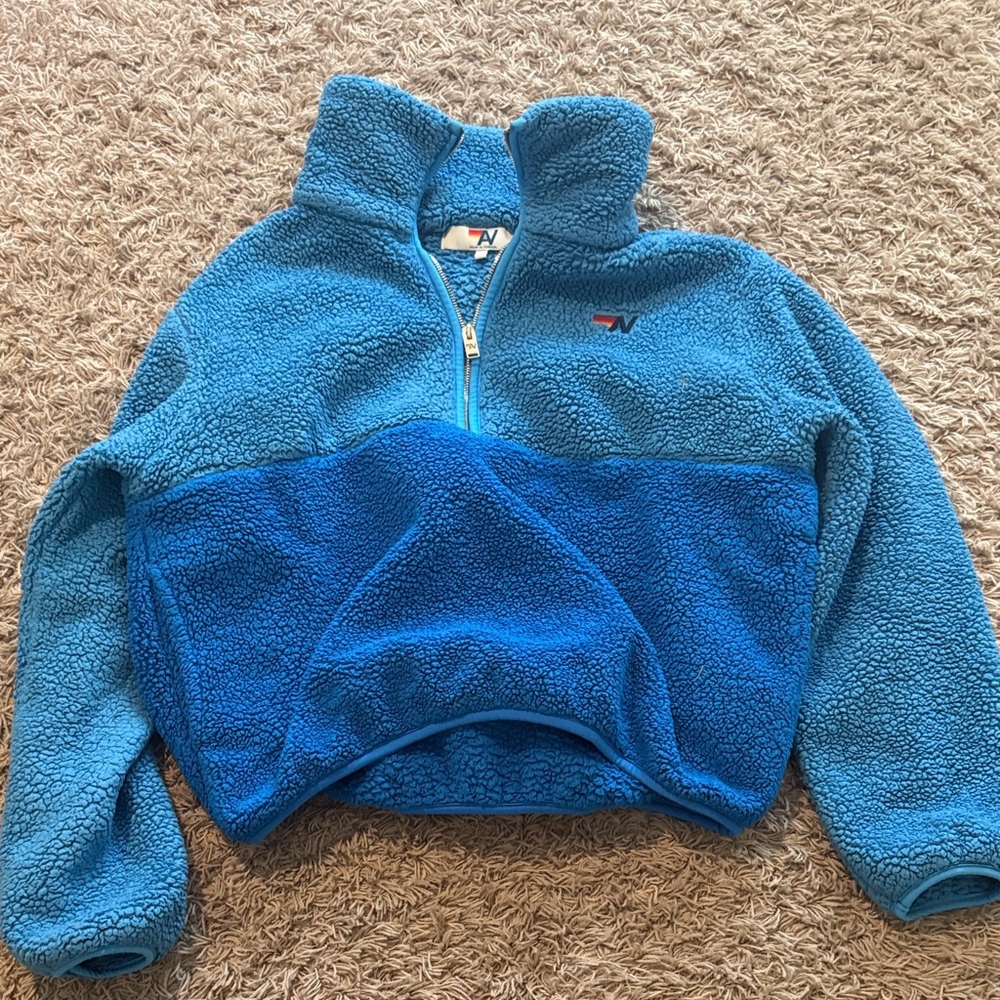 Aviator Nation Blue Fleece Hoodie